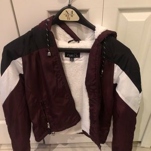 Rue 21 casual jacket with fleece on the inside